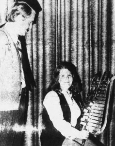 1972 Beth Ann Thomas with Mr. Van Veld